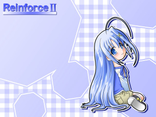 Cartoon blue hair checkered background - 2 d sprite free wallpaper
