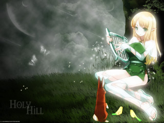Woman bench tennis racquet bird - high fantasy free wallpaper
