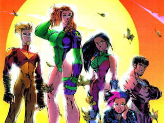 Young women sun bats flying - young woman free wallpaper