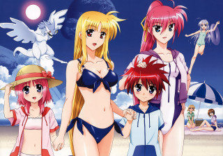 Beach women bikinis sunset sky - bikinis free wallpaper