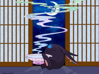 Psychedelic cartoon constellation moon sky - mist free wallpaper