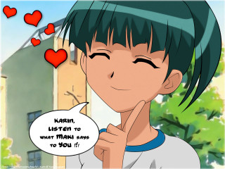 Green hair girl romantic manga - heart free wallpaper for desktop