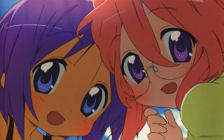 Anime girls long hair smile - big eye free wallpaper