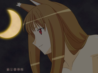 Girl long hair moon wolf - full moon free wallpaper
