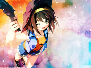 Girl hat sword stars anime - a hat and a sword free wallpaper