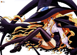 Witch queen blonde long legs - a chair free wallpaper for desktop