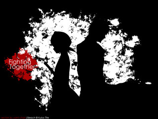 Silhouette fight together gothic neo - silhouette free wallpaper