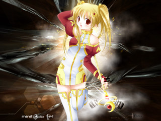 Woman sword light saber anime - anime style free wallpaper