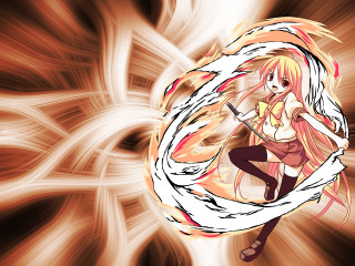 Anime girl sword swirl shana - swirl free wallpaper