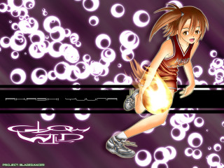 Girl basketball uniform bubbles moon - border free wallpaper