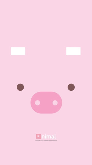 Pink pig vector kawaii beeple - a nose free wallpaper