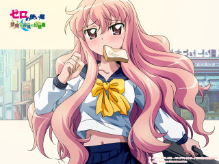 Pink haired girl suitcase school - a suitcase free wallpaper