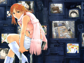 Girl tvs eizan kikukawa manga - a chair in front free wallpaper
