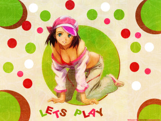 Cartoon girl pink hat polka - a pink hat free wallpaper for desktop