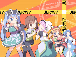 Anime girls juicy jigsaw kusama - a group of anime girls free wallpaper