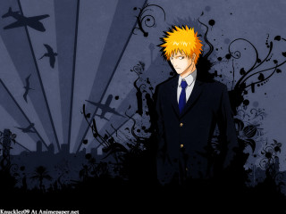 Yellow hair suit man blue - andrew law free wallpaper