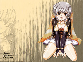 Anime character sitting smiling cape - a smile free wallpaper for desktop