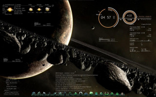 Computer screen space station planets - planet free wallpaper for desktop