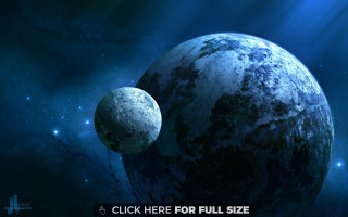 Space planet moon stars aurora 4 - here free wallpaper for desktop