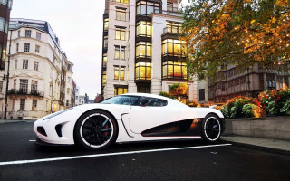 White sports car cityscape tokyo - tree and buildings free wallpaper for desktop