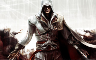 Hooded swordman armor cape ambient - man free wallpaper for desktop