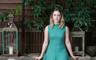 Woman green dress tree lanterns - elisabeth collins free wallpaper for desktop