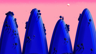 Blue surfboards pink background starry - planet free wallpaper for desktop