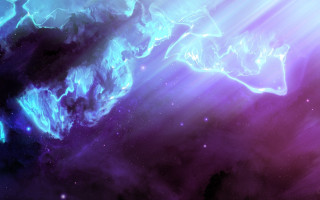 Colorful space scene star nebula - christopher balaskas free wallpaper
