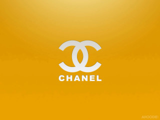 Yellow background chanel logo white - the bottom free wallpaper for desktop