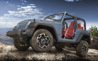 Jeep red seat rocky cliff - rocky free wallpaper