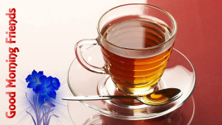 Cup tea spoon blue flower - a spoon free wallpaper