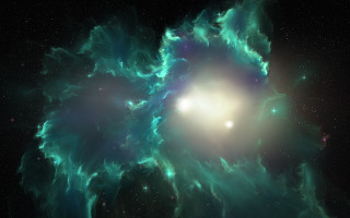 Large star space dust bright - nebula free wallpaper