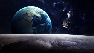 Space station earth satellite planet - over the earth free wallpaper