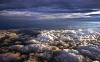 Cloudy sky sunshine cityscape beach - an airplane window free wallpaper for desktop