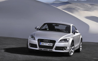 White car mountain dunes sky - sand free wallpaper