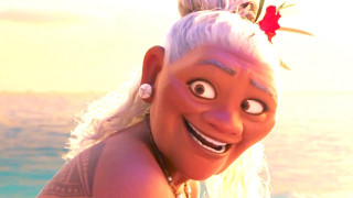 Woman white hair red flower - goofy free wallpaper