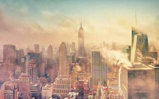 City skyline smoke ferris wheel - altichiero free wallpaper