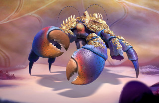 Cartoon crab desert shell spikes - craola free wallpaper for desktop