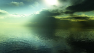 Ocean sunset beach clouds light - the cloud above free wallpaper