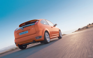 Orange car road hill sky - bogi fabian free wallpaper