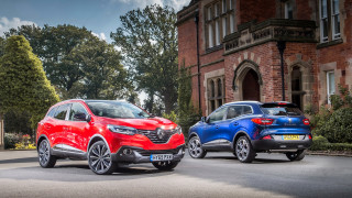 Blue car street trees building 2 - two car free wallpaper