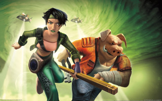 Man woman pig baseball bat - a cartoon of a man and a woman free wallpaper