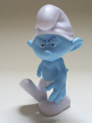 Blue toy white hat head - top of its free wallpaper for mobile