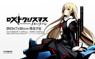 Woman blonde fur coat blue - a blue chair free wallpaper