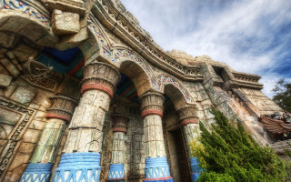 Egyptian east asian fantasy architecture - egyptian art free wallpaper for desktop