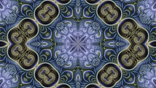 Blue yellow abstract swirls curves - abstract design free wallpaper