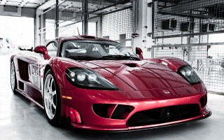 Red sports car garage man 2 - a garage free wallpaper