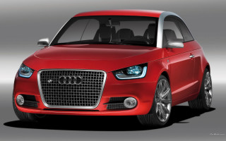 Red car gray background 3d - a gray background behind free wallpaper