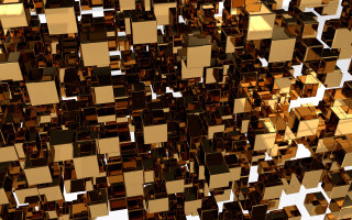 Gold brown modular constructivism raytraced - modular free wallpaper for desktop