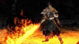 Man armor fire sword flame - dark soul free wallpaper